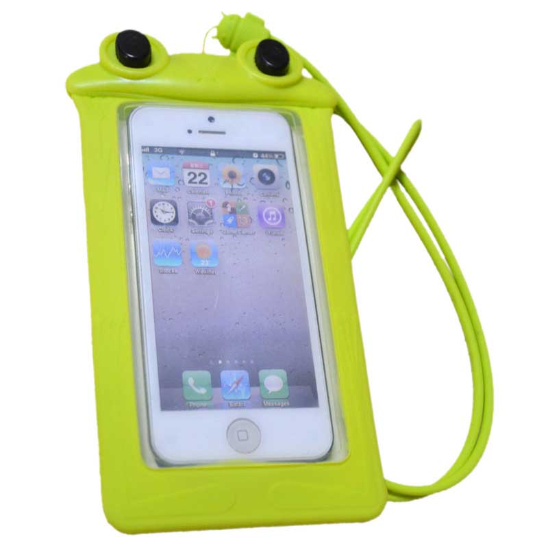 Mála Uiscedhíonach Fón Póca Cás Fón Frog Silicone